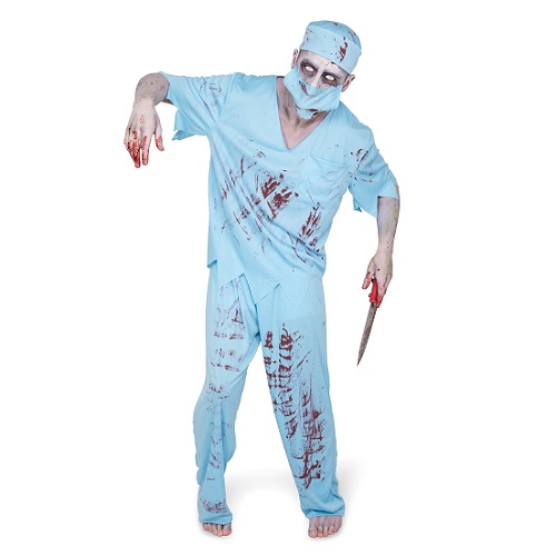 Zombie surgeon kostuum - S