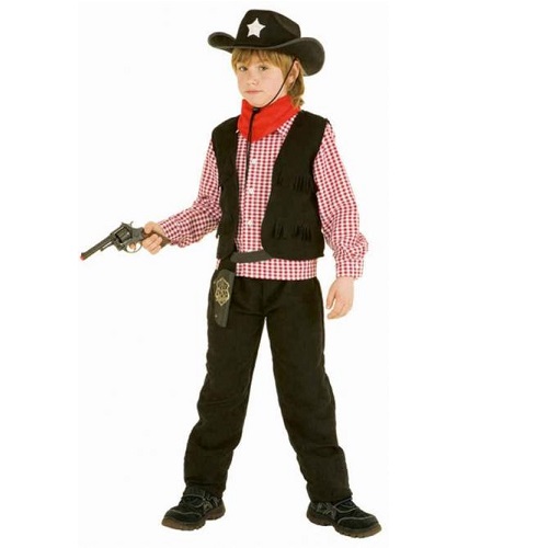 Cowboy pakje lucky zwart - 128