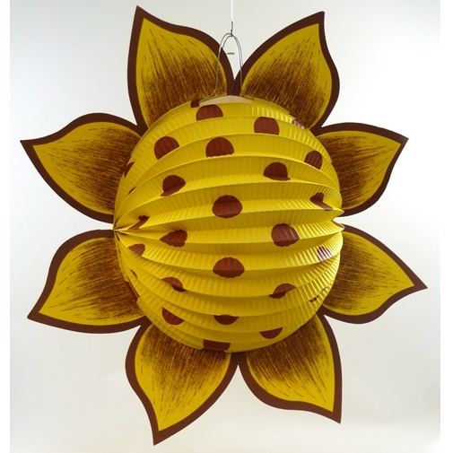 Lampion zonnebloem geel