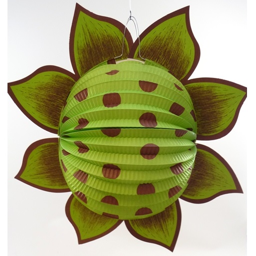 Lampion zonnebloem groen