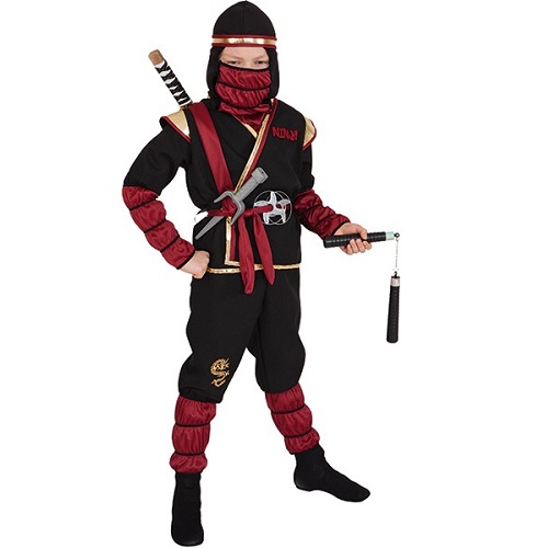 Ninja kostuum kind luxe - 104/116