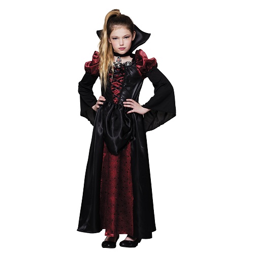 Vampire queen jurk kind 10-12 jaar