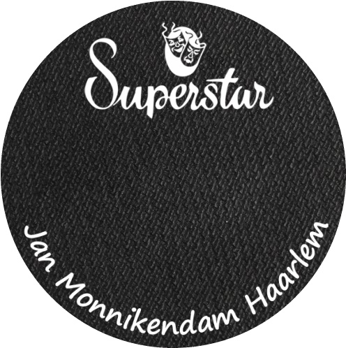 023 zwart waterschmink Superstar 16 gram