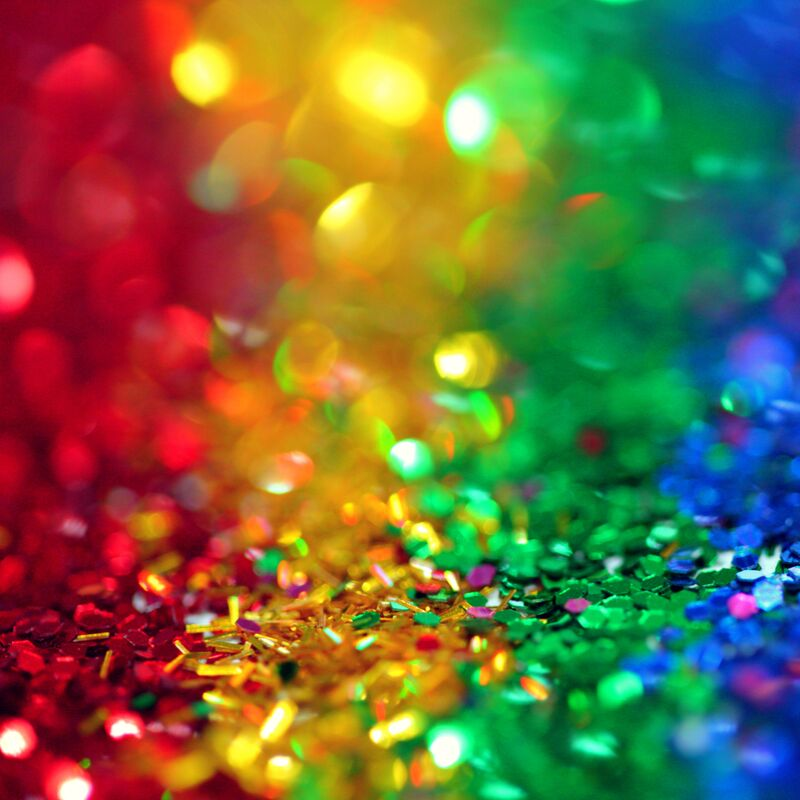 Glitter en plaksteentjes