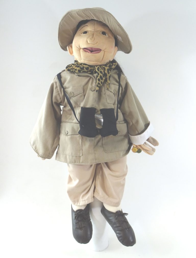 Handpop 65cm Ontdekkingsreiziger dr. Livingstone