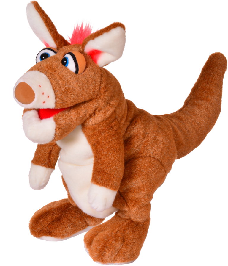 Handpop 42cm Keesje Kangaroo