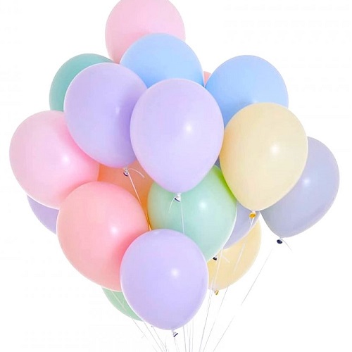 Heliumballon pastel kleuren 30cm per stuk