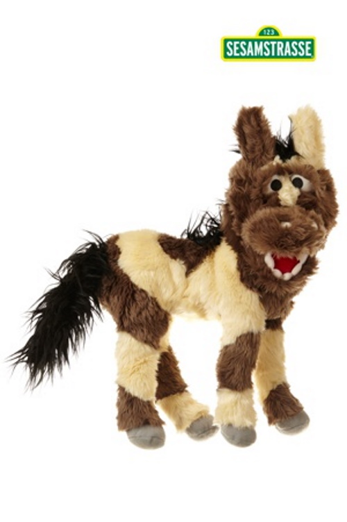 Handpop 45cm Sesamstraat Paard