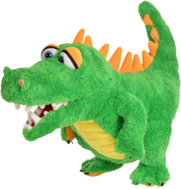 Handpop 28cm Krokodil Travis kijk is hoe braaf ie is