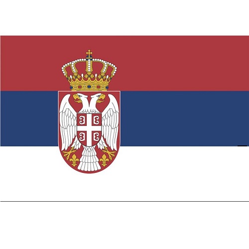 Vlag Servië 90x150cm