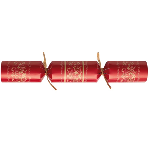 50 st. Christmas Crackers Traditional rood 12 inch