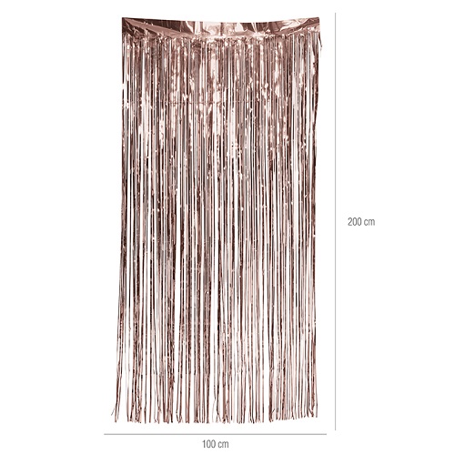 Deurgordijn rosé goud 100x200cm