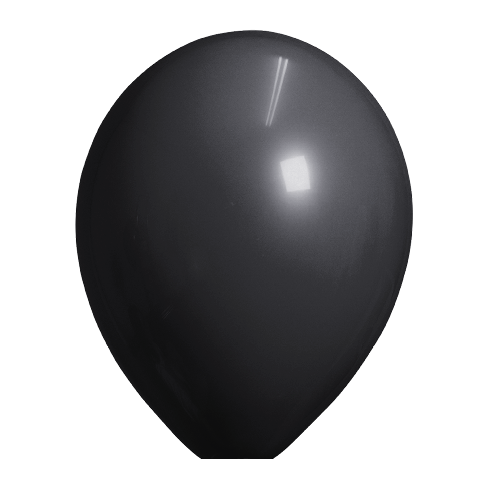 Ballonnen zwart standaard 10 stuks