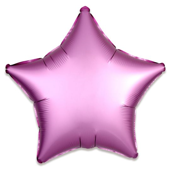 Folieballon ster satin Flamingo 48cm