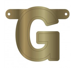 Letterslinger letter G goud