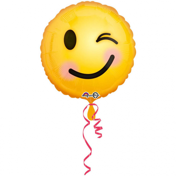 Folieballon emoticon smiley