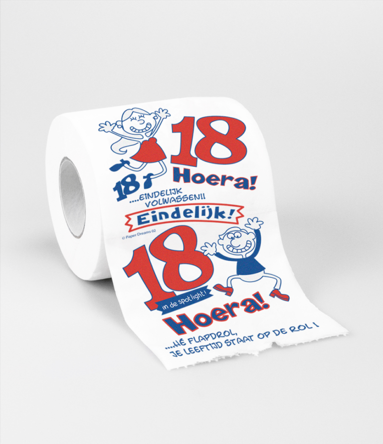 Toiletpapier 18 jaar