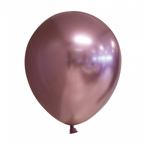 Ballonnen rosé goud chrome 10 stuks