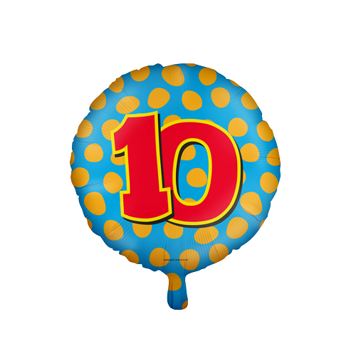 Folieballon happy 10 jaar