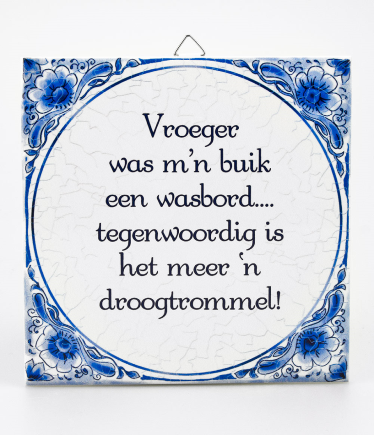 Tegeltje wasbord delftsblauw