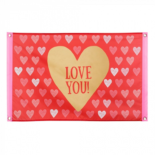 Vlag Love You! 60x90cm