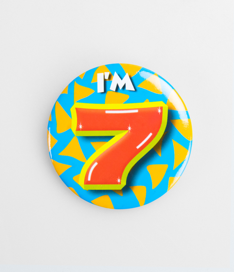 Button 7 jaar