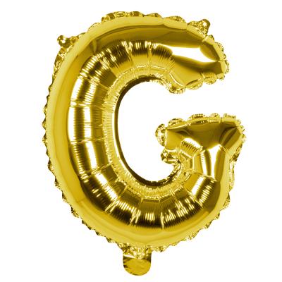 Folieballon G goud 36cm