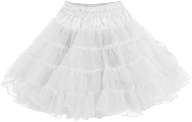 petticoat luxe 2 laags wit