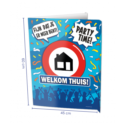 Window sign Welkom thuis