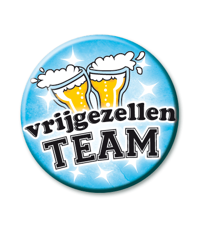 Button vrijgezellen team heren