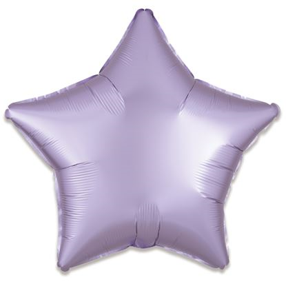 Folieballon ster satin Pastellila 48cm