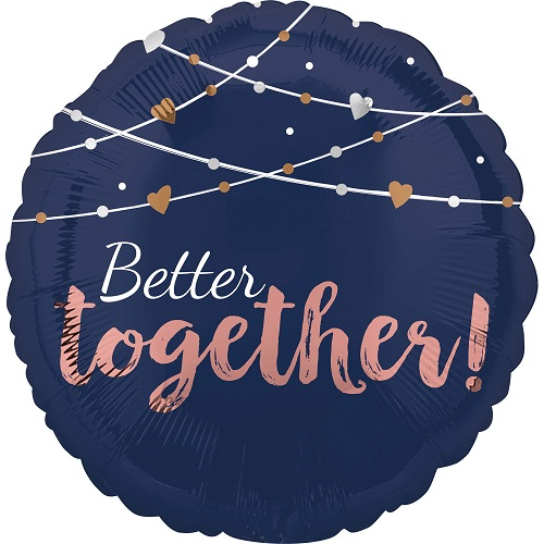 Folieballon better together navy