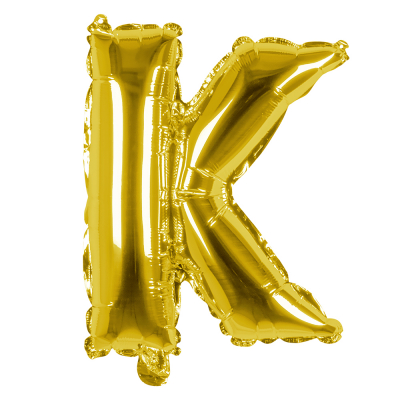 Folieballon K goud 36cm