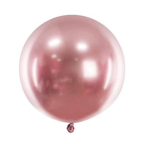 Reuze ballon chrome rosé goud 60cm