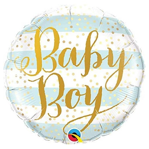 Folieballon baby boy 46cm