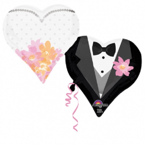 Folieballon wedding couple