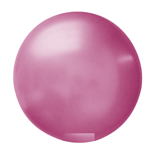 Ballon rond 50cm fuchsia metallic per stuk