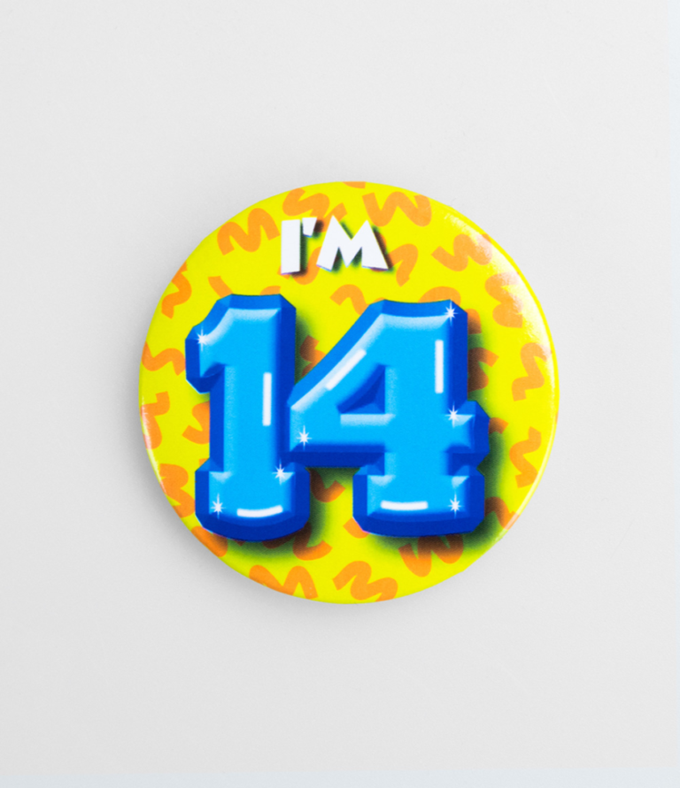 Button 14 jaar