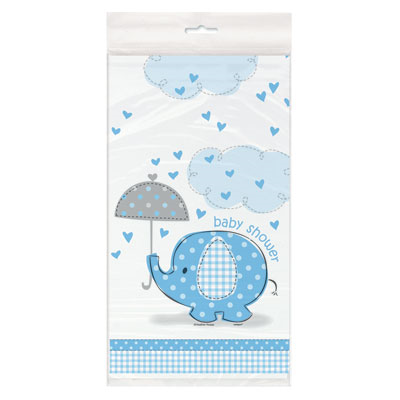 Tafelkleed babyshower blauw 137x213cm