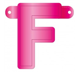 joggen deksel Promotie Letterslinger letter F roze