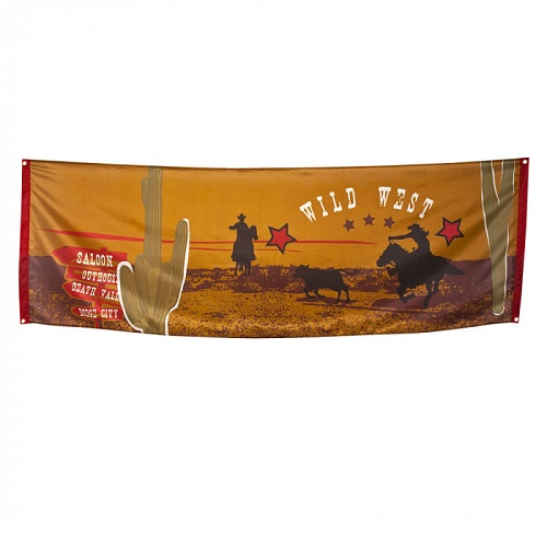 Banner Wild West 220x74cm