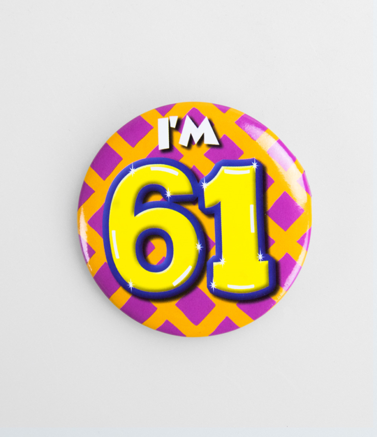 Button 61 jaar