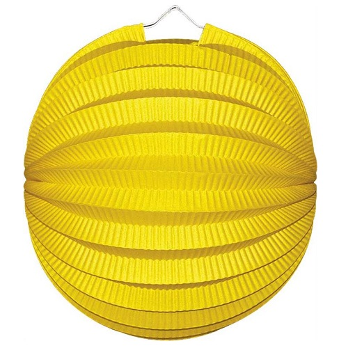 Lampion bol geel 23 cm