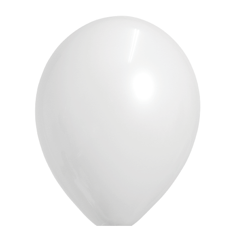 Ballonnen wit standaard 100 stuks
