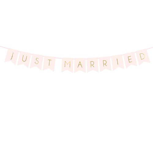 Slinger just married licht roze 155cm