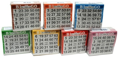 Bingo papieren blok van 500 kaarten