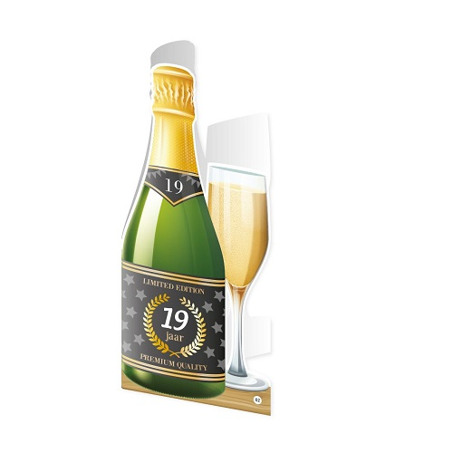 Champagne kaart 19 jaar