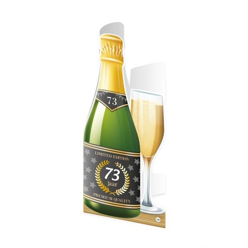 Champagne kaart 73 jaar