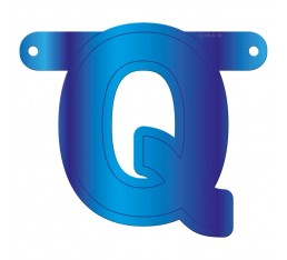 Letterslinger letter Q blauw