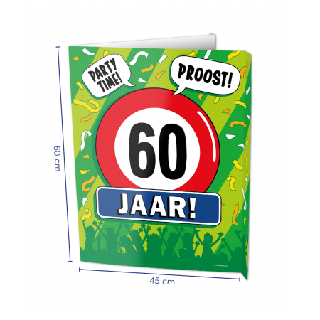 Window sign 60 jaar